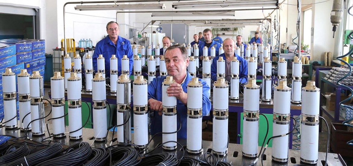 Производство насосов Водолей